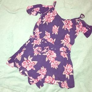 Strappy Cold Shoulder Romper